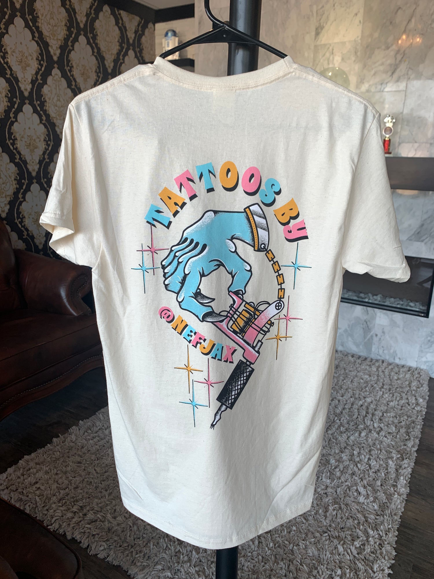 Independent Vinyl and Screen LLC  screen printed t tee shirt tattoo artist colorful design