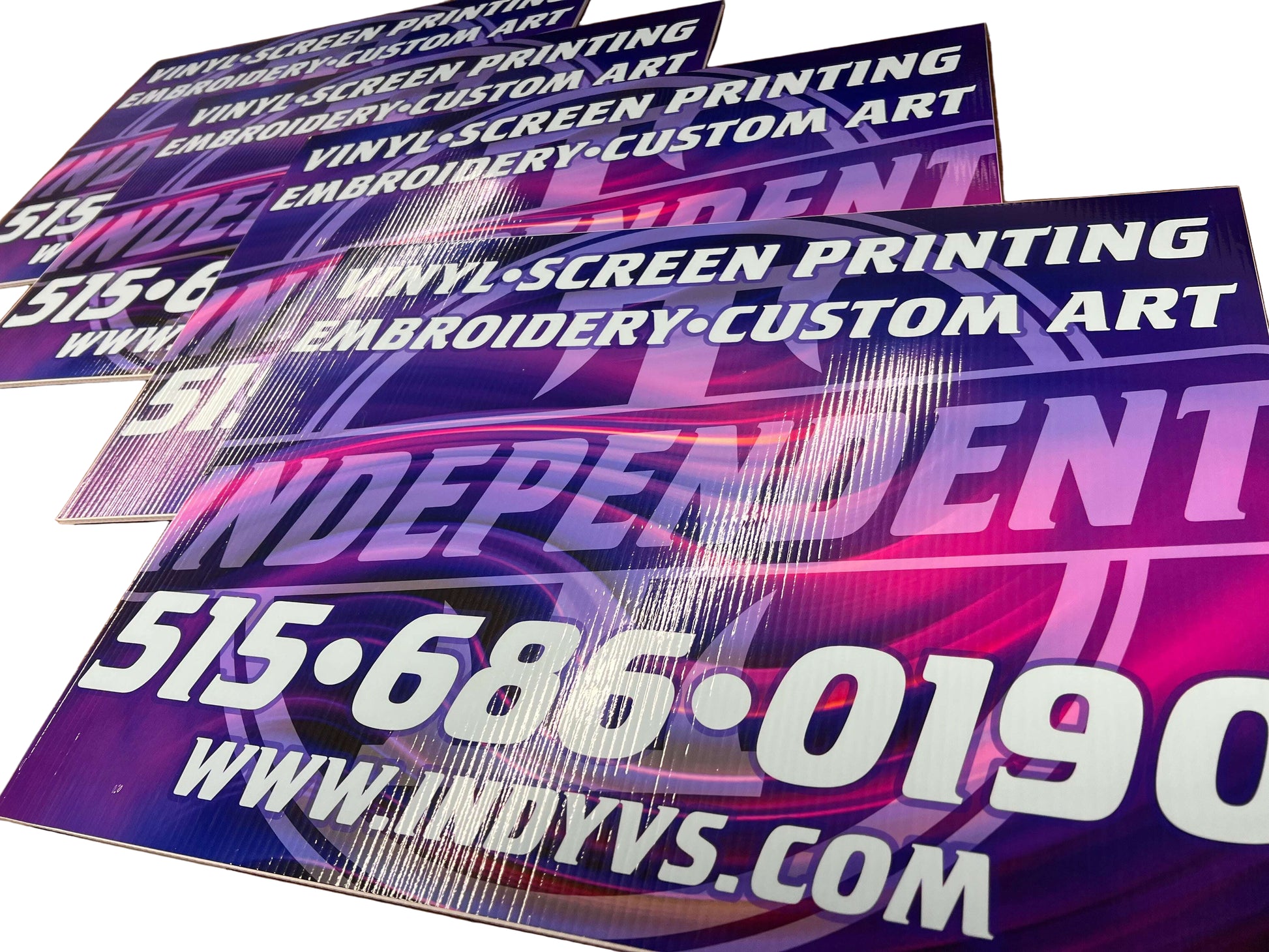 Custom Yard Signs Independent Vinyl & Screen